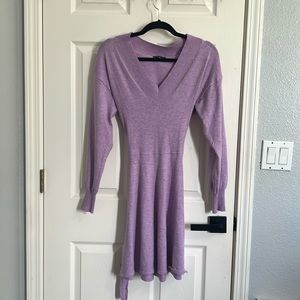 Lavender knit dress